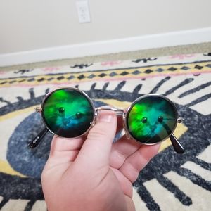 Holographic 3D Lens Cat Festival Rave Glasses